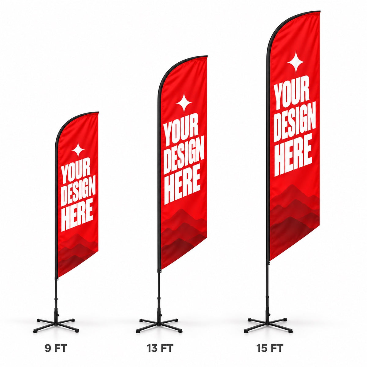 Angled Custom Flag